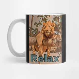 Relaxed lion Mug